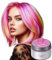Temporary Hair Dye 120g - Vibrant Pink Non-Permanent Hair Colour Cream - Ammonia-Free & Damage-Free Formula - Lasts 1-3 Washes - For Men & Women