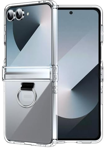 FDHYFGDY Funda para Samsung Galaxy Z Flip 7 Carcasa | Funda de teléfono con Anillo, Antideslizante y a Prueba de Golpes,Carcasa de PC Ultrafina Resistente a arañazos para Galaxy Z Flip 7 Funda
