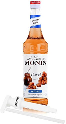 Monin Caramel Light 1*0,7 Liter inkl. einer Monin Dosierpumpe