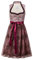 Edelnice Trachtenmode Midi Dirndl Stehkragen Alice 2-teilig mit Spitzenschuerze Gr. 32-54 (DE/NL/SE/PL, Numerisch, 52, Regular, Regular, rosa)