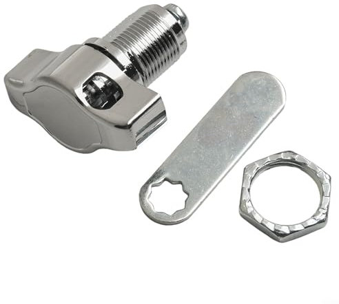 MoSundi Cerradura mecánica de aleación de zinc para puerta sin llave para buzón, armario, muebles, armario, armario de personal, accesorios de seguridad (20 mm)