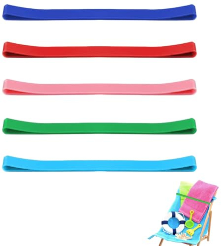 Elastische Handtuchbänder für Sonnenliegen und Poolstühle, winddichte Sonnenliegen-Handtuch-Clips, Dock und Bay Strandtuch-Clip, Strandtuchhalter für sichere Verwendung auf Strandkreuzfahrt im Freien