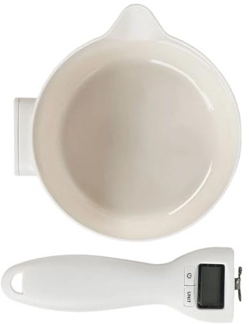 Misuratore Liquido Digitale | Ricaricabile Ad Alta Precisione | Bilancia a Misurino per Pesare Alimenti - Per Pasticceri, Chef, Proprietari di Animali Domestici, Cottura, Pasti, Caffè, Riso e Solidi