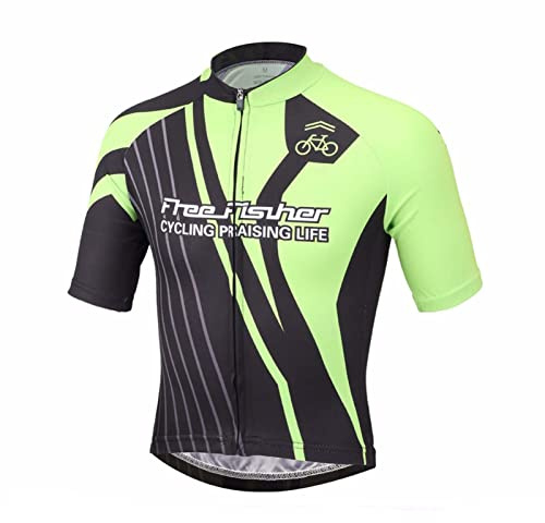 LSHEL Maillot de Cyclisme pour Enfant à Manches Courtes/Shorts Costume de Vélo Séchage Rapide vêtements Course Cycliste