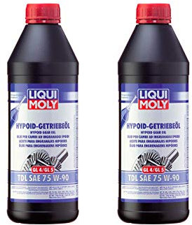 2X Original Liqui Moly 1L Hypoid-Getriebeöl (GL4/5) TDL SAE 75W-90 Gear Oil 1407