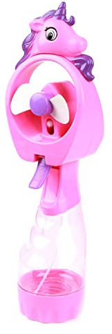 Toi-Toys Ventilateur manuel licorne avec vaporisateur