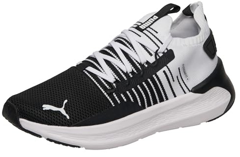 Puma Chaussures de Course sur Route Unisexes Softride Symmetry FUZION, Noir-Froid, Gris foncé Blanc, 42 EU, Puma Noir Cool Gris Foncé Puma Blanc, 43 EU