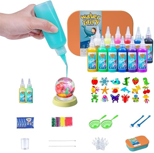 Jubepk Giocattolo degli elfi 'acqua, kit di gel d'acqua Aqua Fairy | Giocattolo acquatico fatto a mano - Giocattoli fai da te con creature marine, bomboniere creative, giocattoli educativi per