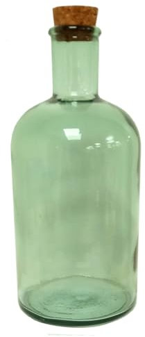 Aucomptoirdesboites Bouteille en verre avec bouchon en liège -décoration - DIY - 75 ml - 100% recyclé