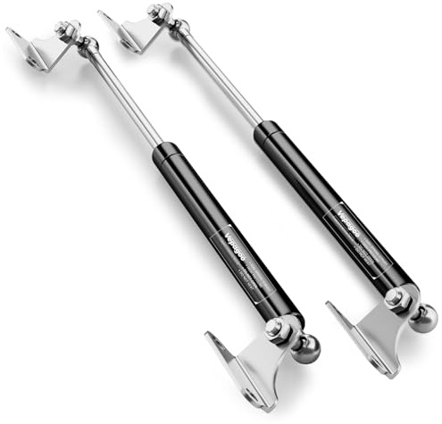 Vepagoo Molla a Gas 630MM 800N/82KG Universale Pistone a Mobili Gas Ammortizzatore, con Supporto a Forma di L per Mobile TV, Letto Contenitore, Finestra, Porte e Altri Progetti DIY, 2 PCS