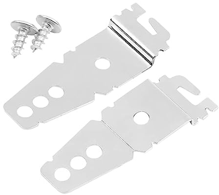 Hemobllo 2pezzi Staffa Per Lavastoviglie in Ferro Resistente Montaggio Facile Per Piano Lavoro o Mobile Impedisce Ribaltamento e Spostamento in Avanti Kit