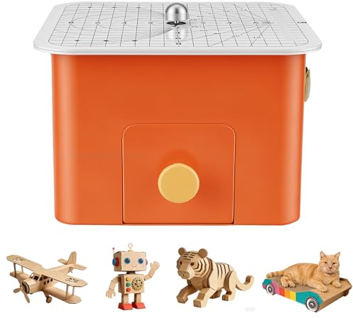Safe Cardboard Cutter for Kids, 45w Electric Chomp Saw with Bladeless Technology, Precision Cutting for 4mm Thick Cardboard, Stem DIY Craft Tool for 3D Models & School Projects