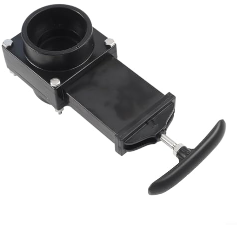 Grindventil, 50 mm 75 mm avfallsventilkropp med handtag manuell avloppsventil för husvagn släpvagn för husbil svart vattentank (50 mm)