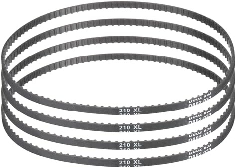 QUARKZMAN 4 Pz 210XL 025 Cinghia Di Distribuzione 105 Denti Cinghia Dentata In Gomma Ingranata,Larghezza 0,25 (6,4mm), Passo 0,20 (5,08mm) – Cinghie di Ricambio Meccaniche