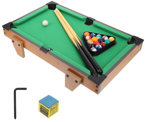 ifundom Mesa de Billar para 69 Cm, Juego de Billar Interior Competitivo, Infantil Duradera y Realista, Juguete Educativo para Coordinación y Diversión en Casa