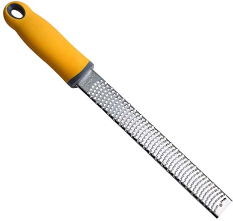Citrus Lemon Zester, Cheese Grater - Parmesan Cheese, Lemon, Ginger, Garlic, Nutmeg, Chocolate, Vegetables, Fruits - Razor-Sharp Stainless Steel Blade