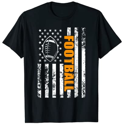 American Flag football Patriotic football T-Shirt