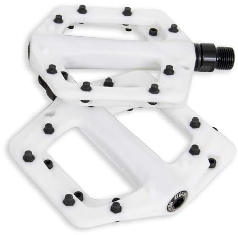 Pedali Eastern Nylon Linx 9/16 - Pedali Leggeri e ad Alta Aderenza per MTB & BMX con Pinni in Metallo Rimovibili, Asse in Cromoly per BMX, MTB, Strada & Bici per Bambini - Bianco