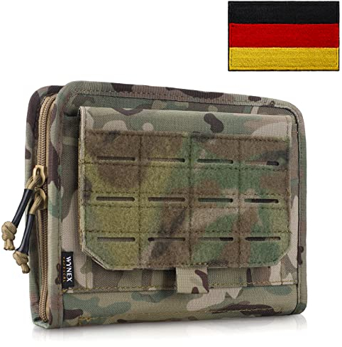 WYNEX Taktische Falttasche für Administrin, Molle-Werkzeugtasche mit lasergeschnittenem Design, Mehrzweck-Organizer, EDC Medizinische Tasche, modulare Taschen, Taktische Befestigung, Hüfttasche