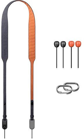 PGYTECH Retro Style Camera Shoulder Strap - Air, Fashion Quick Release, Adjustable 1200~1400mm Neck Strap for Nikon/Canon/Sony/Fuji Compact Cameras (Meteorite Grey)