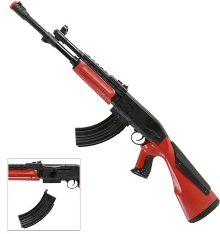 Fucile kalashnikov 75 cm accessorio per costumi e travestimenti carnevale feste a tema adulti e bambini