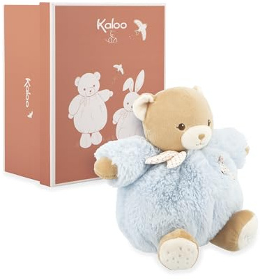 Kaloo Orsetto Blu 17cm, Morbidissimo Peluche per Il Bambino, Tenero Compagno Fin dalla Nascita, Misura Ottime per Le manine, Regalo di Nascita, K214014