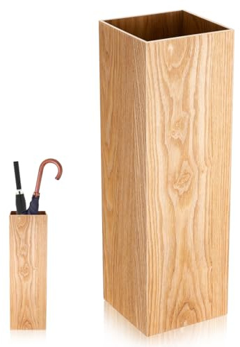PartyKindom Hölzerner Regenschirm Eimer Regenschirmeimer Für Die Tür Retro-schirmständer Schirmauflage Regenschirm-aufbewahrungsbehälter Steh Rustikal Dachhalter Modern Form Fass Plastik Khaki