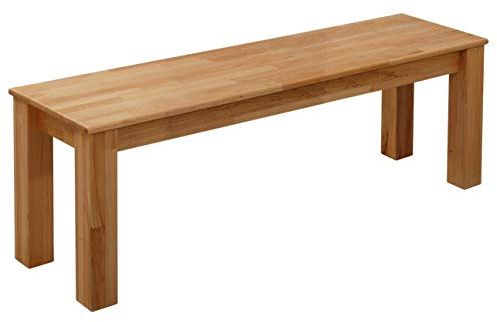 KROKWOOD Banc Bonn Bois de Massif (Hêtre, 160 x 35 x 45 cm)