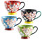 superyes Cute Coffee Mugs Sets of 4, Coffee Cups Set for Tea Milk Latte Cappuccino Cereal Hot Chocolate Soup, Gift for Friend, Family(12 oz x 4 pcs)