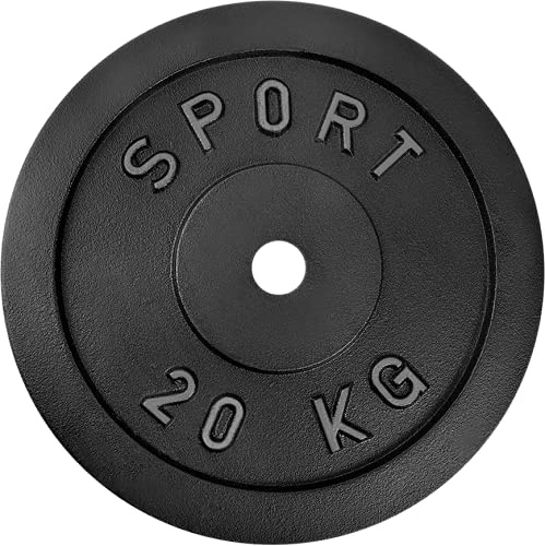AtHaus® Dischi in ghisa per manubri da 30/31 mm, 20 kg