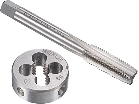 sourcing map Gewindebohrer M10 x 1,25mm Gewindebohrer mit Legierungswerkzeug