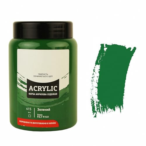 7 Artists Pintura Acrilica Verde 400 ml – Pinturas Acrilicas para Lienzos, Piedras y Arcilla | Pintura Acrilica Manualidades para Pintar y Craft | Acrylic Paint para Cuadros, Lienzo