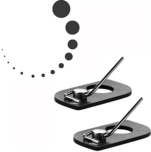 ANCLLO 2 Piezas De Acero Inoxidable Magnético Soporte De Flecha Tiro con Arco LH Arco Recurvo Soporte De Flecha para Caza Objetivo Profesional Deportes Al Aire Libre Accesorio De Equipo (Negro)