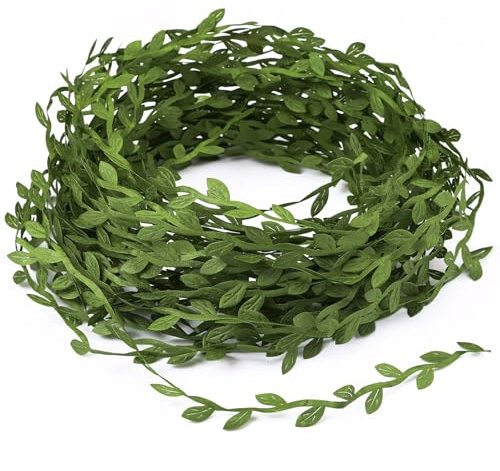 GWHOLE Fake Vines 56FT Artificial Vines Ivy Garland Artificial Greenery Leaves Artificial Eucalyptus Leaf for Wedding, Party, Garden,Wall Ivy Garland Accessories Decor