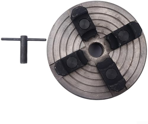 Portabrocas de torno de madera autocentrante de 6 pulgadas para ejes 1 x 8TPI, diseño de 4 mandíbulas con instalación positiva y negativa, CNC de precisión para proyectos de carpintería y metalurgia