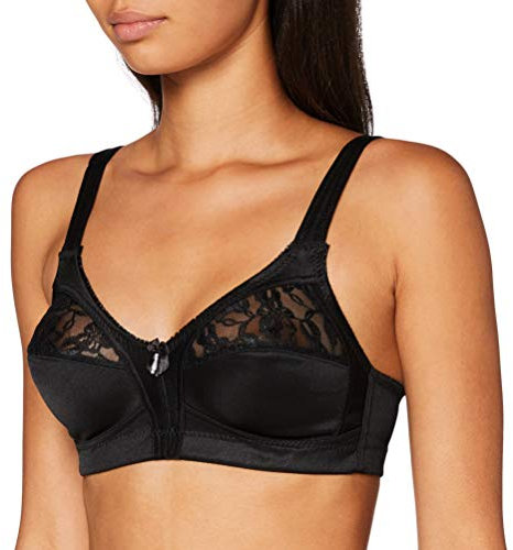 Marlon Women's BR404 Bra, Black, 38E