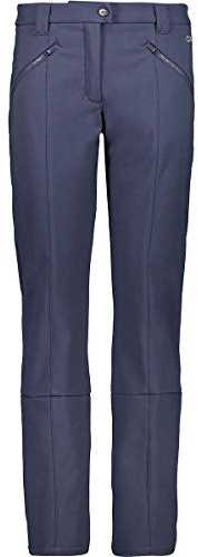 CMP - Pantalone donna con ghetta interna, Black Blue, XXS