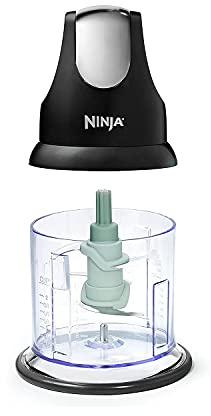 Ninja Food Chopper Express Chop with 200-Watt, 16-Ounce Bowl for Mincing, Chopping, Grinding, Blending and Meal Prep (NJ110GR)