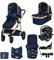 Cosatto 3 in 1 Travel System, Wow 2 - Birth to 25kg, Compact Fold, Inc Carrycot, iSize Car Seat & Base, Adapters, Footmuff, Change Bag & Raincover (On The Prowl)