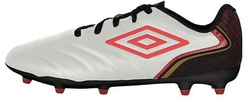 Umbro Men's Tocco 5 League FG Soccer Cleat,Light Gray/Red/Black, 11