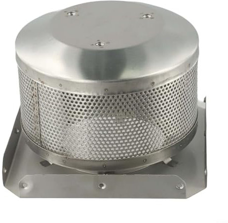 Yhenlovtt Griglia di riscaldamento a piramide in acciaio inox per riscaldatore da terrazza, diametro 17,8 cm, altezza 5,2 cm, rete riscaldante a doppia copertura 304