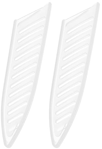 sourcing map 2Pcs Knife Cover Sleeves Blade Edge Guards for 5 Ceramic Knife Protector Universal Blade Sheath for Kitchen, White
