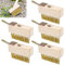 5 pcs Brosse À Désherbage avec Poils en Acier, Désherbage Brosse Métallique, Mauvaises Herbes Brosse en Acier, Brosse en Métal Rigides pour Éliminer l'herbe, La Mousse, Les Joints, Les Bords De Mur