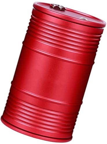 BETOOKY Cenicero para Coche de Aleación con Tapa, a Prueba de Viento, Color Rojo, Pequeño y Ligero, Cenicero Interior sin Humo para Automóviles y Accesorios Coches, Fácil de Limpiar,