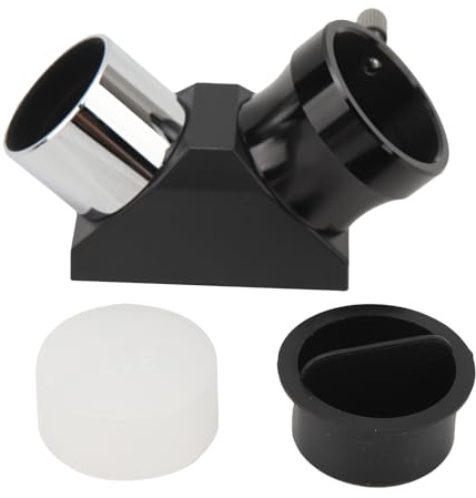 Espejo Diagonal de 1,25 Pulgadas y 90 Grados para telescopios refractores y Cassegrain, Totalmente Recubierto con Cubiertas Antipolvo, Cuerpo de aleación de Aluminio para una visua