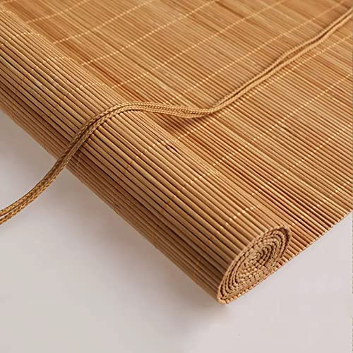 zhijiaqian456 Estores de Bambú Natural,Persianas enrollables y estores,Persianas de Madera,Incluye Accesorios,Personalizable (65 x 180 cm)