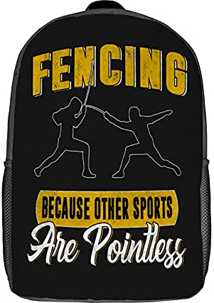 Laptoptasche Cooler Fecht-Schwertkampf Daypack Durable Rucksäcke Niedlicher Wanderrucksack Für Camping, Reisen, Schule, 43X32X14Cm
