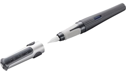 Pelikan Pelikano structure Füller für Linkshänder, L-Feder, Grau, 1 Stück