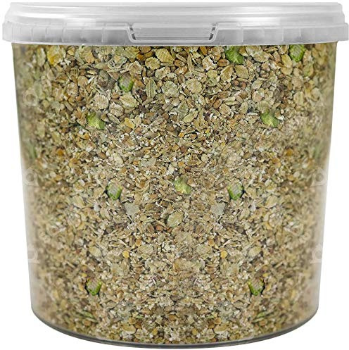 SQUAWK Duck & Goose Mix | Premium Grade Wild Bird Food | Tasty Outdoor Wildlife Snack | Nutritious, Protein-Rich Feed | Naturally Blended Ingredients | Corn, Grains, Wheat, Oils, Vitamins (2.5L Tub)