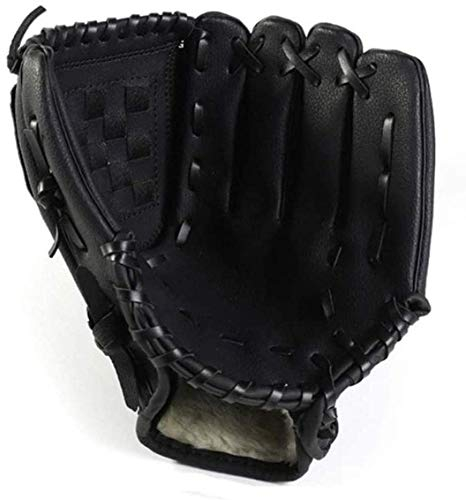 Acidea Baseball Handschuhe Sport Outdoor Baseball Glove Batting Handschuhe Verdickt Softball Handschuhe aus PU-Leder linken Sporthandschuh für Kleinkinder Kinder 11,5 Zoll, Schwarz